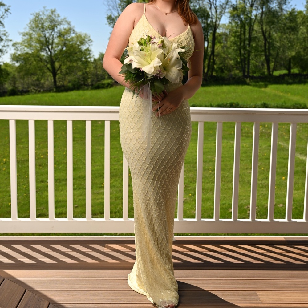 Sequin Beaded Prom Formal Gown Dress